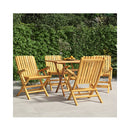 Folding Garden Chairs 4 Pcs 61X67X90 Cm Solid Wood Teak