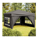 Folding Party Tent With Sidewalls Anthracite 3X3 M