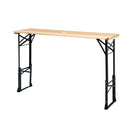 Patio Folding Picnic Table With Adjustable Heights