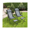 Folding Recliner Chair with 7 Position Adjustable Backrest
