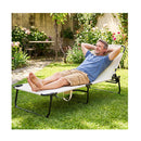 Folding Sun Lounger Foldable Beach Sun Lounger Adjustable Backrest