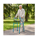 Folding Walker Height Adjustable For Elderly Users Blue
