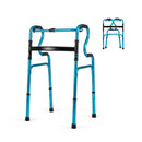 Folding Walker Height Adjustable For Elderly Users Blue