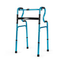 Folding Walker Height Adjustable For Elderly Users Blue