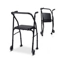Folding Walker Lightweight Aluminum With 2 Wheels Senior