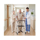 Folding Walker Lightweight Aluminum With 2 Wheels Senior