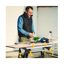 Folding Work Table 125Kg Load Capacity With Tiltable Platform Black