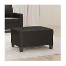 Footstool Black 70X55X41 Cm Faux Leather