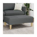 Footstool Dark Grey 77X55X31 Cm Fabric