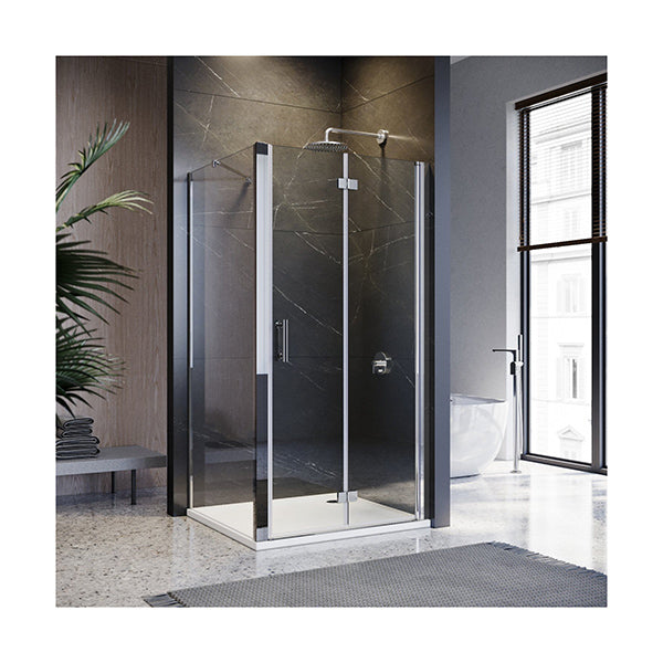Frameless Bifold Pivot Shower Screen Shower Enclosure 1000Mm
