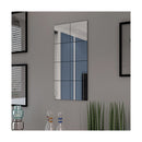 Frameless Mirror Tiles Glass 8 Pcs
