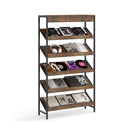 Freestanding Industrial Wooden Newspaper Rack For Living Room