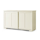 Freestanding Storage Cabinet With Sliding Door For Kitchen