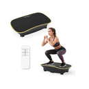 Full Body Exercise Plate Machine 10 Speed Intensities For Home Black
