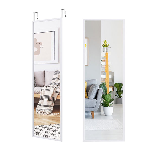 Full Length Mirror With Height Adjusting Hanging Hooks
