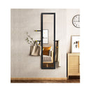 Full Length Wood Mirror With Wooden Frame Black