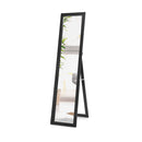 Full Length Wood Mirror With Wooden Frame Black