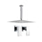 Super Slim Shower Head And 200Mm Ceiling Shower Arm Wall