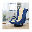 5 Position Adjustable Folding Floor Gaming Chair With Swivel Base
