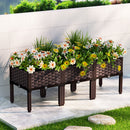 Garden Bed 120x40x36cm PP Planter Box Raised Container Growing Herb