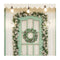 60Cm Snowy Christmas Wreath Garland With 50 Led Lights For Decorations
