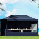 Gazebo Pop Up Marquee 3x6 Folding Tent Gazebos Camping 500D Oxford Navy
