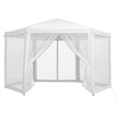 Gazebo 2x2m Marquee Wedding Party Tent Outdoor Camping Mesh Wall Canopy Shade Gazebos White
