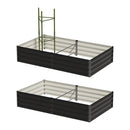 Garden Bed 290x90x30cm Planter Stand Box Galvanise