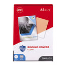 Gbc Ibico Binding Cover 150Mic A4 Clear Pack Of 100