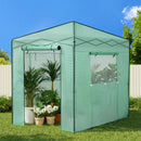 Greenhouse 180x240x240cm Steel Frame PE Cover Outdoor Shelter