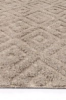 Dawn Cove Ash Diamond Wool Rug
