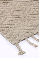 Dawn Cove Ash Diamond Wool Rug