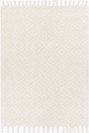 Ember Cove Cream Diamond Wool Rug