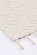 Ember Cove Cream Diamond Wool Rug