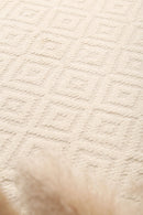Ember Cove Cream Diamond Wool Rug
