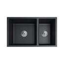 710X450X205Mm Granite Quartz Stone Kitchen Laundry Sink Black