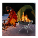 3 In 1 Portable Firewood Charcoal Fire Pit With Stainless Steel Grills
