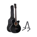 Alpha 38 Inch Wooden Acoustic Guitar With Accessories Set