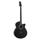 43" Acoustic Bass Guitar Black 4-Band EQ