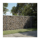 Gabion Basket With Cover 200X50X100 Cm Galvanised Iron