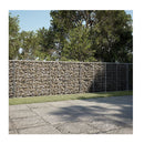 Gabion Basket With Cover 450X100X100 Cm Galvanised Iron