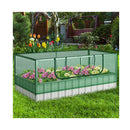 Galvanized Raised Garden Bed With Mini Greenhouse Cover