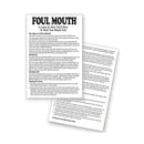 Foul Mouth Novelty Card Game