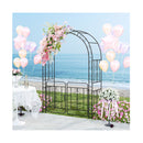 Garden Arbor With Multiple Side Crossbars For Decoration Black