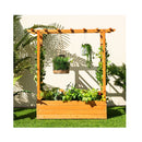 Raised Garden Bed With Top And Side Trellis For Garden