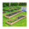 Raised Garden Bed Elevated Planter Box with Divider