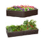 HDPE Raised Garden Bed with 2 Configurations of Rectangular and Hexagon
