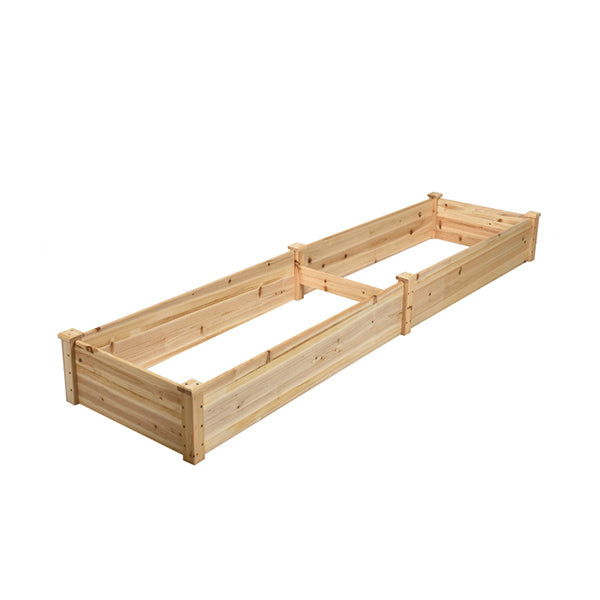 Raised Garden Bed Elevated Planter Box with Divider