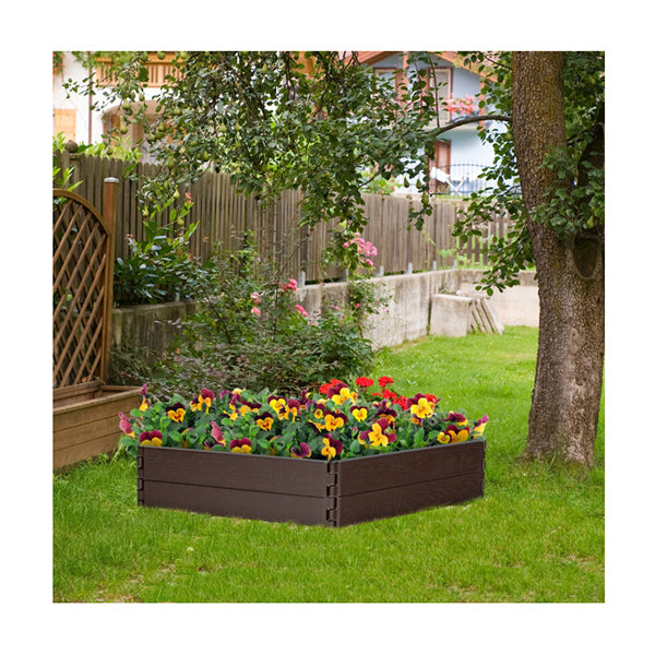 HDPE Raised Garden Bed with 2 Configurations of Rectangular and Hexagon