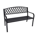 Steel Outdoor Garden Bench Diamond